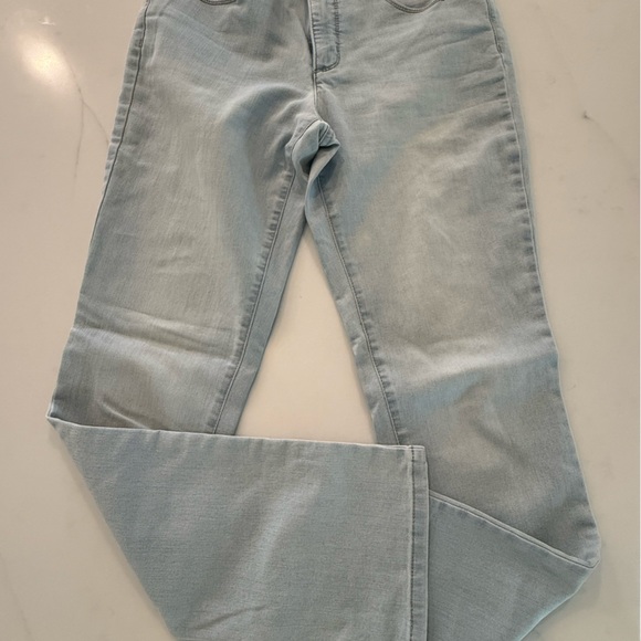 Charter Club Women's Straight Leg Jeans in Soft Blue - Picture 2 of 6
